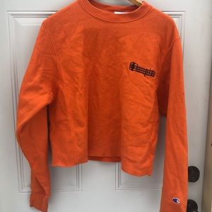 Cropped Champion Reverse Weave Crewneck